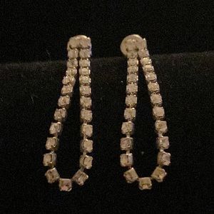 Rhinestone drop earrings